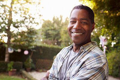 Smiling African American Man